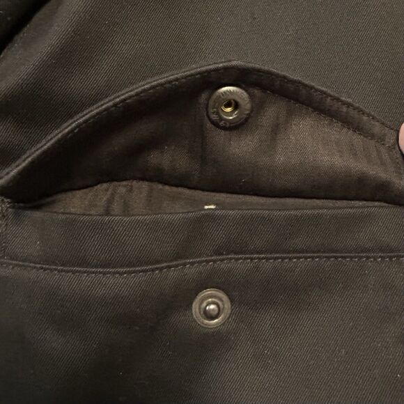 Monadic Mens Cargo Jacket Size Small Black Full Zip Shacket - Picture 9 of 15